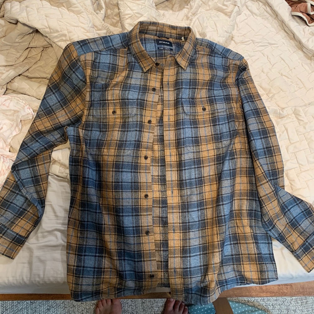 prana xl flannel mens